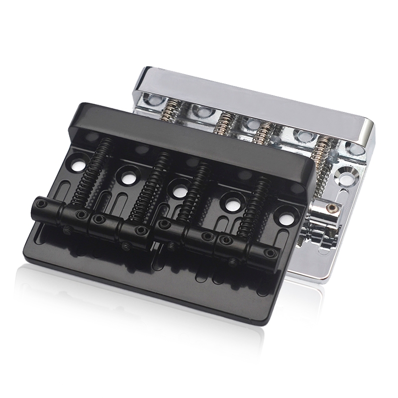 79.5x53MM FIXED Vintage 4 String Bass Bridge String Spacing 19 มม.เบสคงที่สะพานอานด้านล่างโหลด
