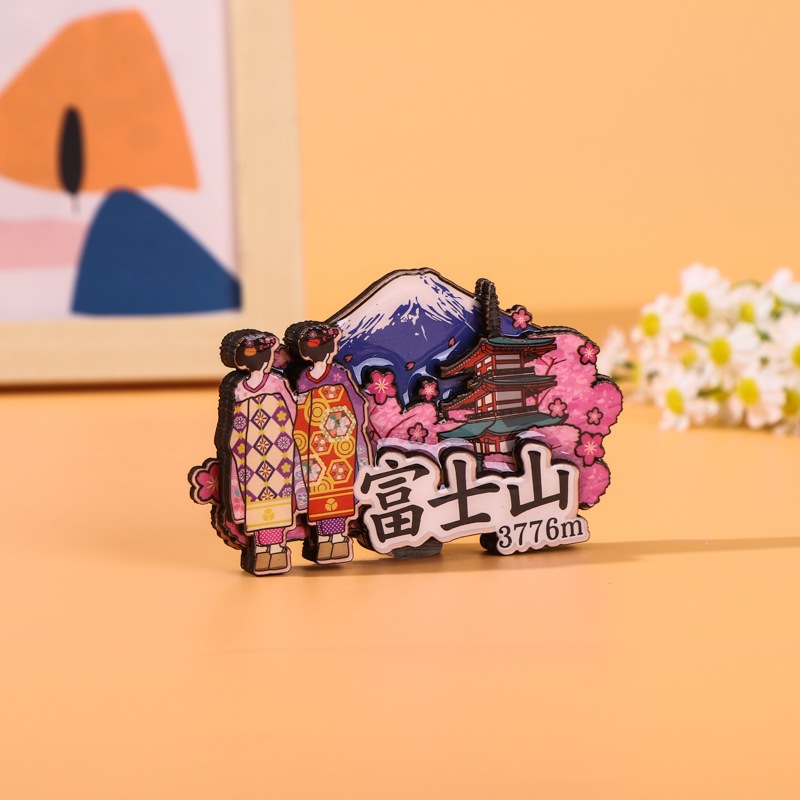 แม่เหล็กติดตู้เย็นอาคาร Landmark ของญี่ปุ่น Tokyo Tower Mount Fuji Totoro สติ๊กเกอร์ตู้เย็นของที่ระลึกการท่องเที่ยวทางวัฒนธรรมและสร้างสรรค์ - รูปที่ 7