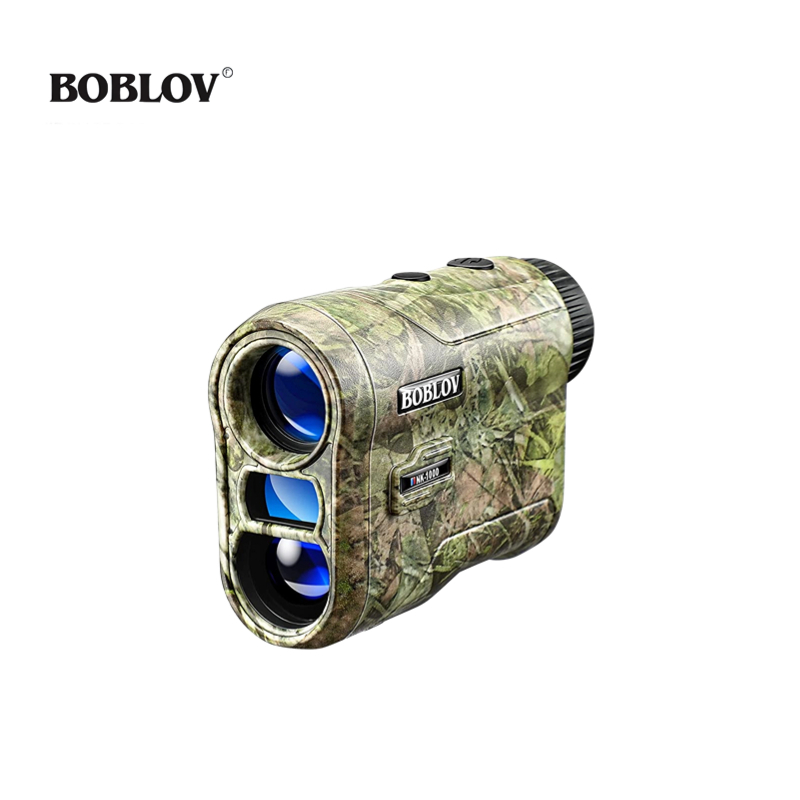 BOBLOV 1000M Golf Rangefinder กันน้ําการล่าสัตว์ Speed Range Finder 6.5X ขยาย Flag-locking Range Fin