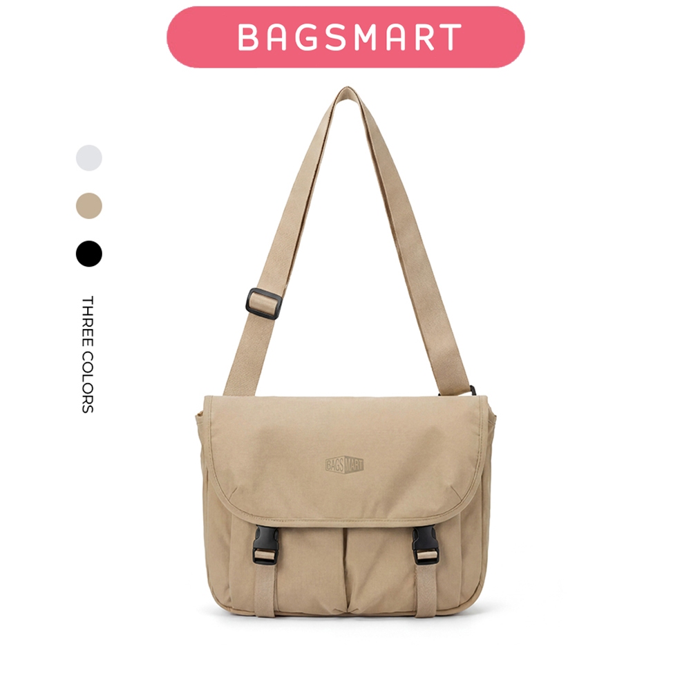 BAGSMART Casual Crossbody Bag Waterproof Messenger Bag Lightweight Cushion Sling Shoulder Bag Unisex