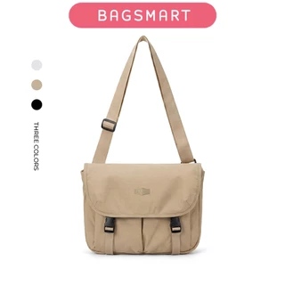 BAGSMART กระเป๋าสะพายข้าง Messenger Bag ใส่ iPad 11 นิ้ว มีหลายช่อง สายปรับได้ น้ำหนักเบา กันละอองน้ำ