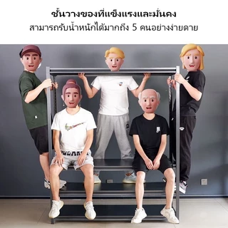 ชั้นวางของ เหล็กรีดเย็น ขนาด 3/4/5/6ชั้น ถอดออกได้