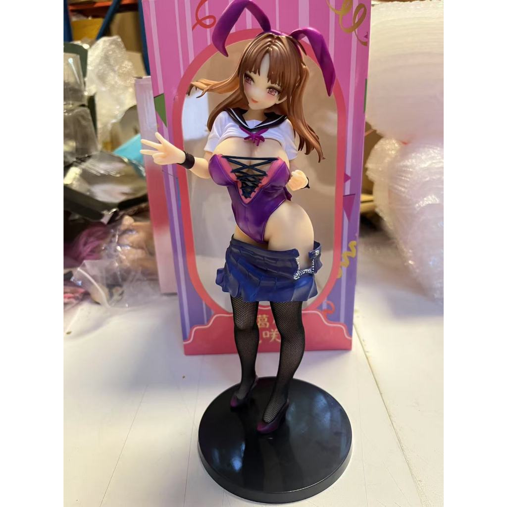 คุณภาพสูงชนิดบรรจุกล่อง jk Kurokawara Bunny Girl (พร้อมรายละเอียดขึ้นและลง, ถุงน่องผ้าไหม) สาวสวยรูปอะนิเมะรุ่นสองมิติแชสซีตกแต่งของขวัญ