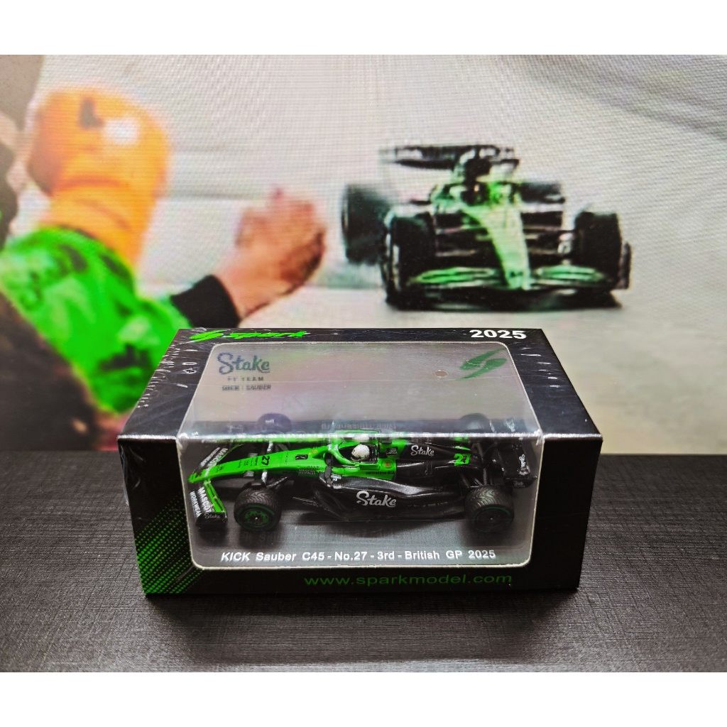 โมเดล Holkenberg Nico Hulkenberg KICK Sauber C45 #27霍肯伯格赛车模型SPARK#BritishGP #Audi/ออดี้