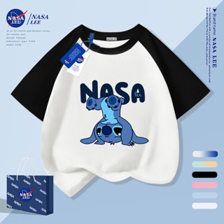 [จัดส่งในวันเดียวกัน] NASA เสื้อยืดแขนสั้น ผ้าฝ้ายสำหรับชายแ…