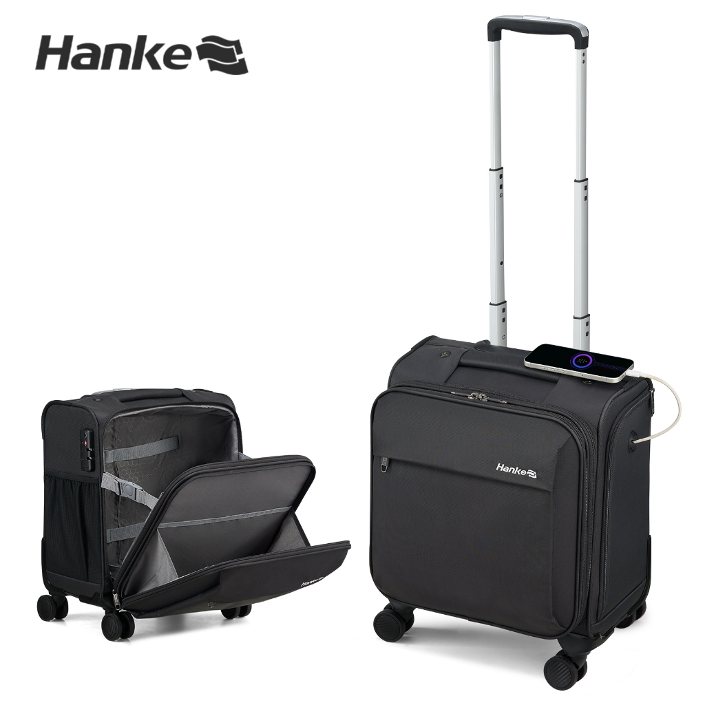 Hanke Travel16 นิ้ว Carry On กระเป๋าเดินทาง Underseat กระเป๋าเดินทาง TSA กระเป๋าเดินทาง