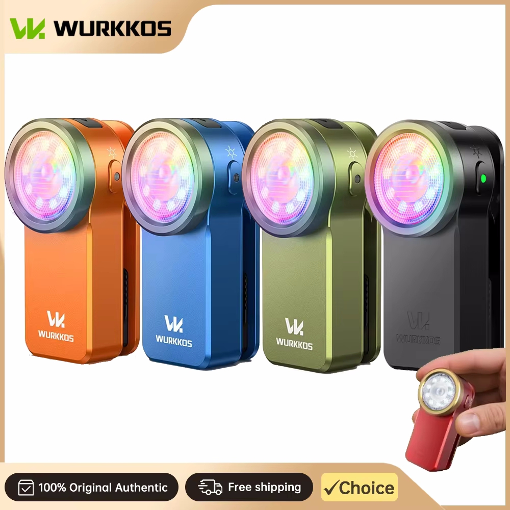 Wurkkos HD03 680LM Mini Clip ไฟฉายพกพา ชาร์จด้วย USB-C ส่องสว่างได้ทั้ง Spot และ Flood Light มีฟังก์