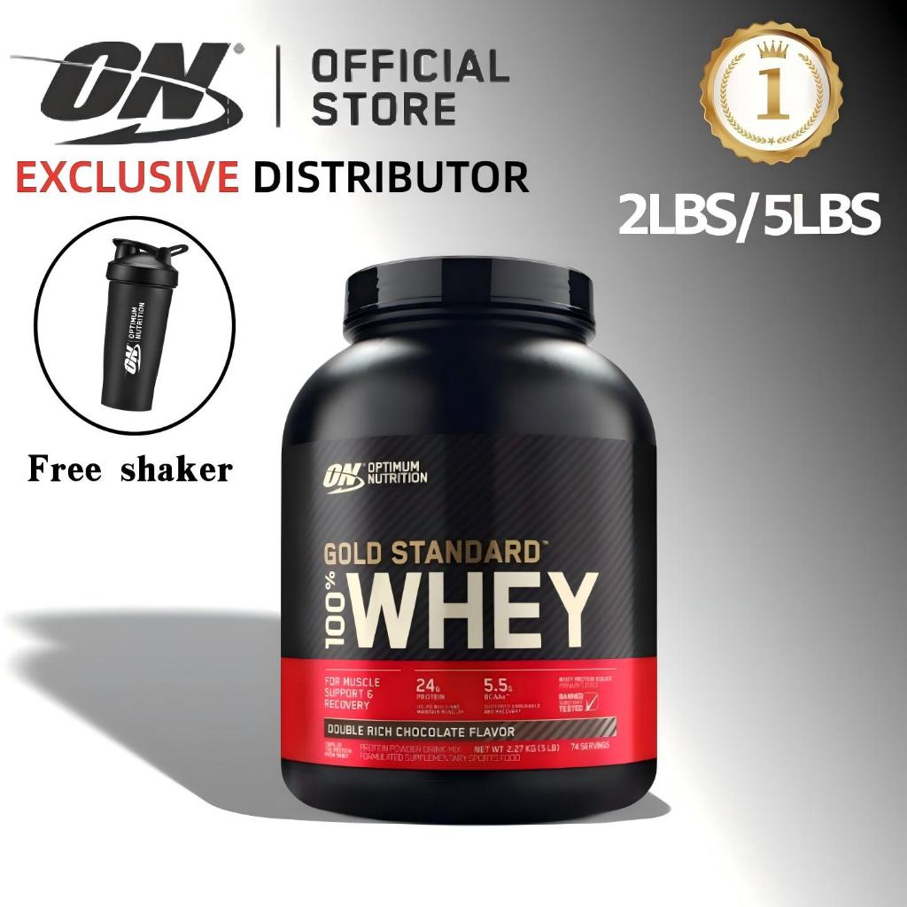 Optimum Nutrition Whey Protein Powder, 2lbs, 5lbs, ON Gold Standard