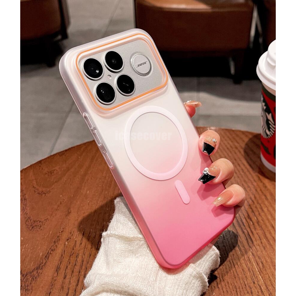 Xiaomi POCO F8 Ultra F8 Pro F7 Ultra F7 Pro 5G Case ปกแข็งสีสันสดใส Magnetic Gradient ปลอกกันกระแทก