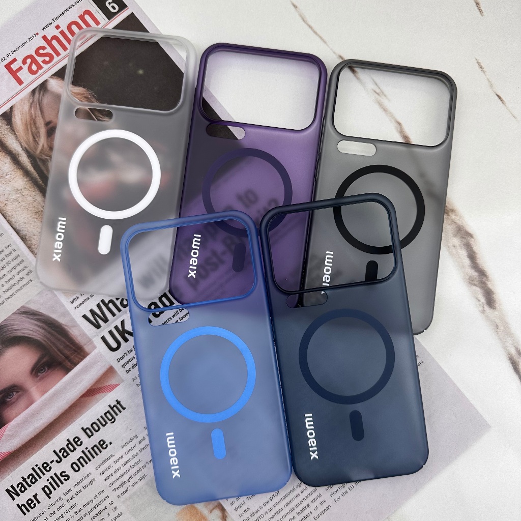 กันกระแทกอะคริลิคใสแม่เหล็กสําหรับ Xiaomi 17 15 14 Pro 17 Pro Max 17 15 14 Ultra Redmi K8 70 PRO K70