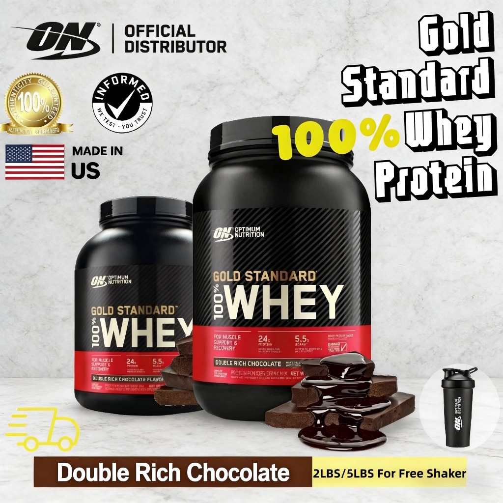 (คลังสินค้าพร้อม)Optimum Nutrition ON Whey Protein Gold Standard 2lbs/5lbsWhey Protein อาหารเสริมโปร