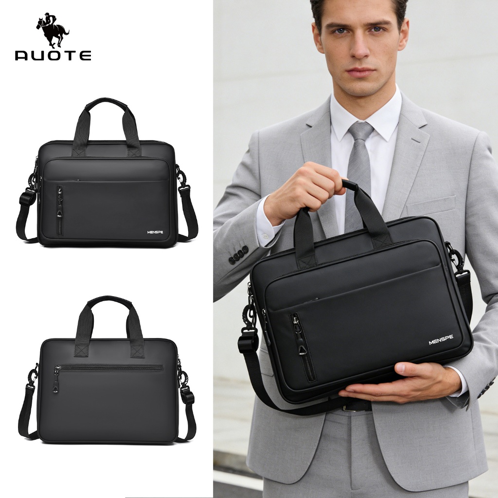 AUOTE Extra Large Capacity 15.6 Inch Laptop Shoulder Bag Fashion Trend Travel  Bag Business Handbag Lightweight Casual Laptop Bag