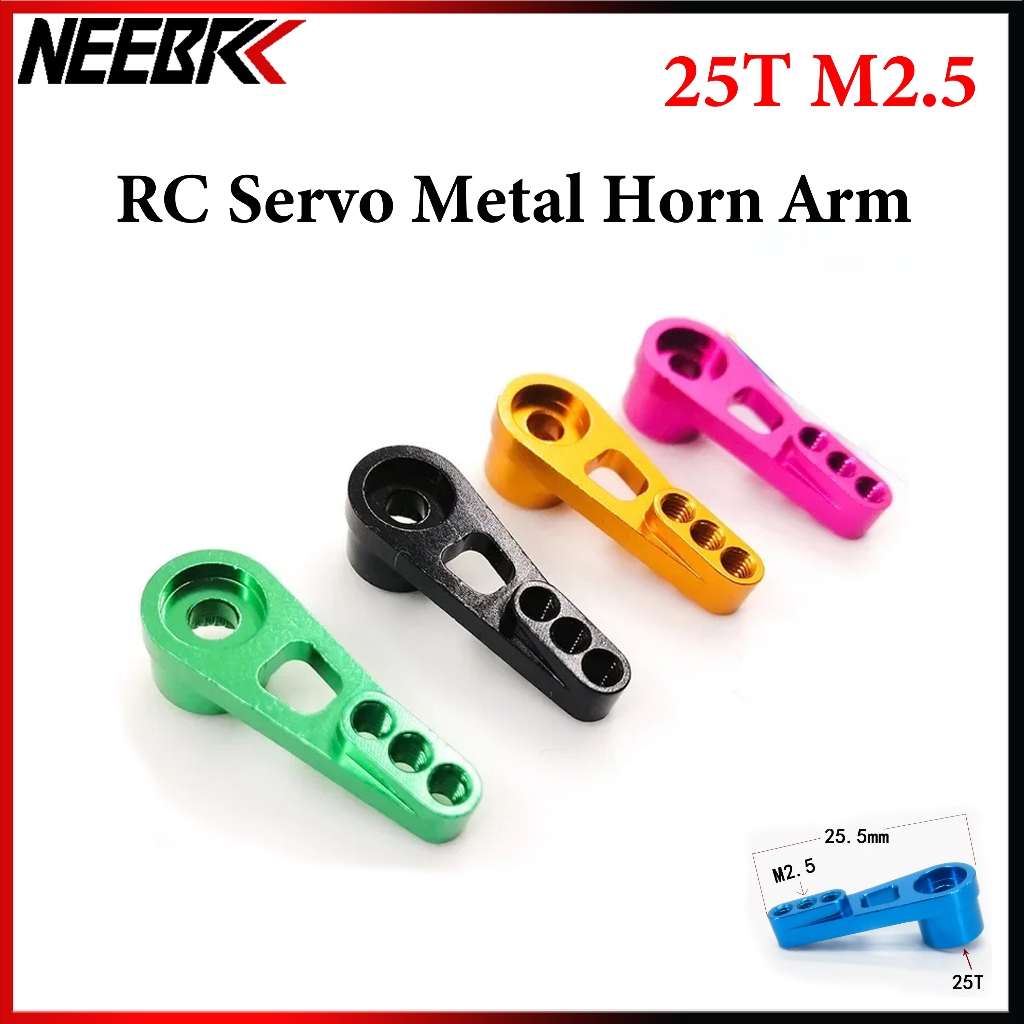 25T M2.5 โลหะ RC Servo Horn Arm สําหรับ Wltoys 12428 MN78 MN82 MN168 MN99S WPLD12 B36 C74 C74-1 C54 Futaba HSP รถอัพเกรด Part ของเล่น