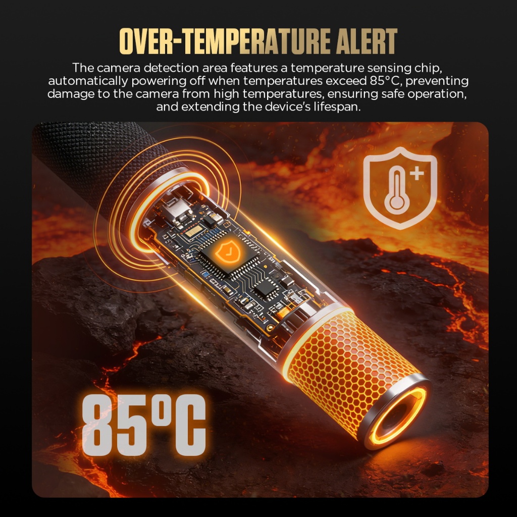 AUTOOL SVB208 ข้อต่อวิดีโอเจาะ HD ยานยนต์ borescope กล้องสําหรับวินิจฉัยเครื่องยนต์ - รูปที่ 7