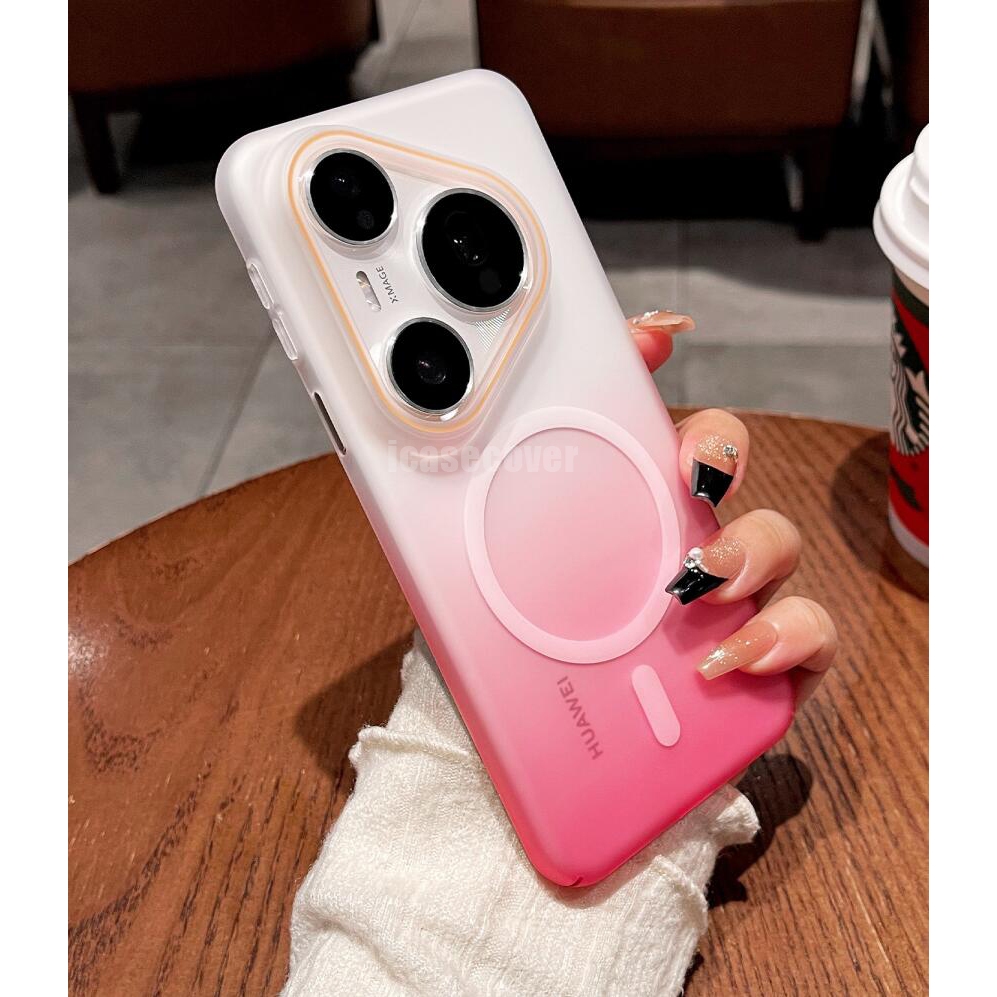 Huawei Pura 80 Pro Ultra Pura 70 Pro Ultra 5G Case ปกแข็งสีสันสดใส Magnetic Gradient ปลอกกันกระแทก