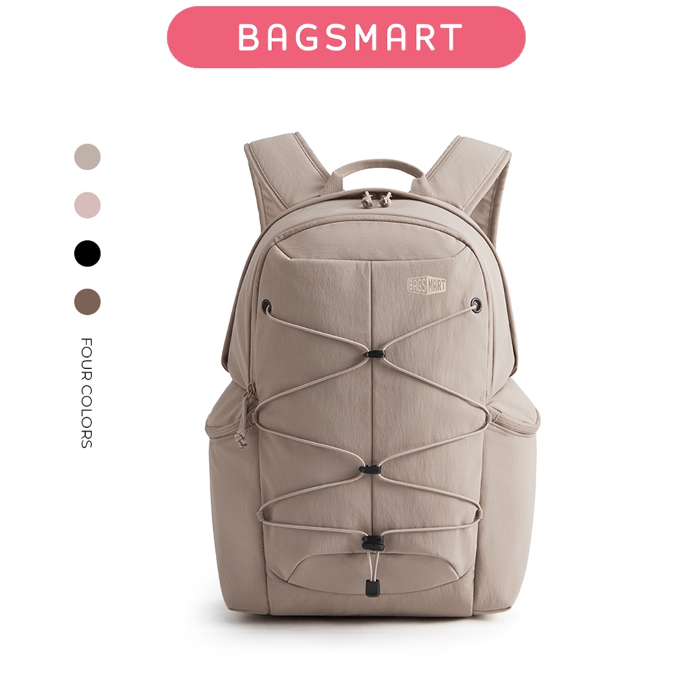 BAGSMART Leisure Backpack กระเป๋าเป้Anti-Waterproof สำหรับการเดินทาง มีพื้นที่เก็บของแยกสำหรับแลปท็อปขนาด 15.6" และน้ำหนักเบาทrèsuitable pour l'école et le travail