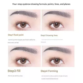 [COD] 2-in-1 ดินสอเขียนคิ้วกันน้ํา Sweatproof Natural Shades Defined & Long-Lasting Tint Brow เครื่องมือแต่งหน้าเครื่องสําอางแต่งหน้า Tint Natural Paint Tattoo Eyebrow Pen