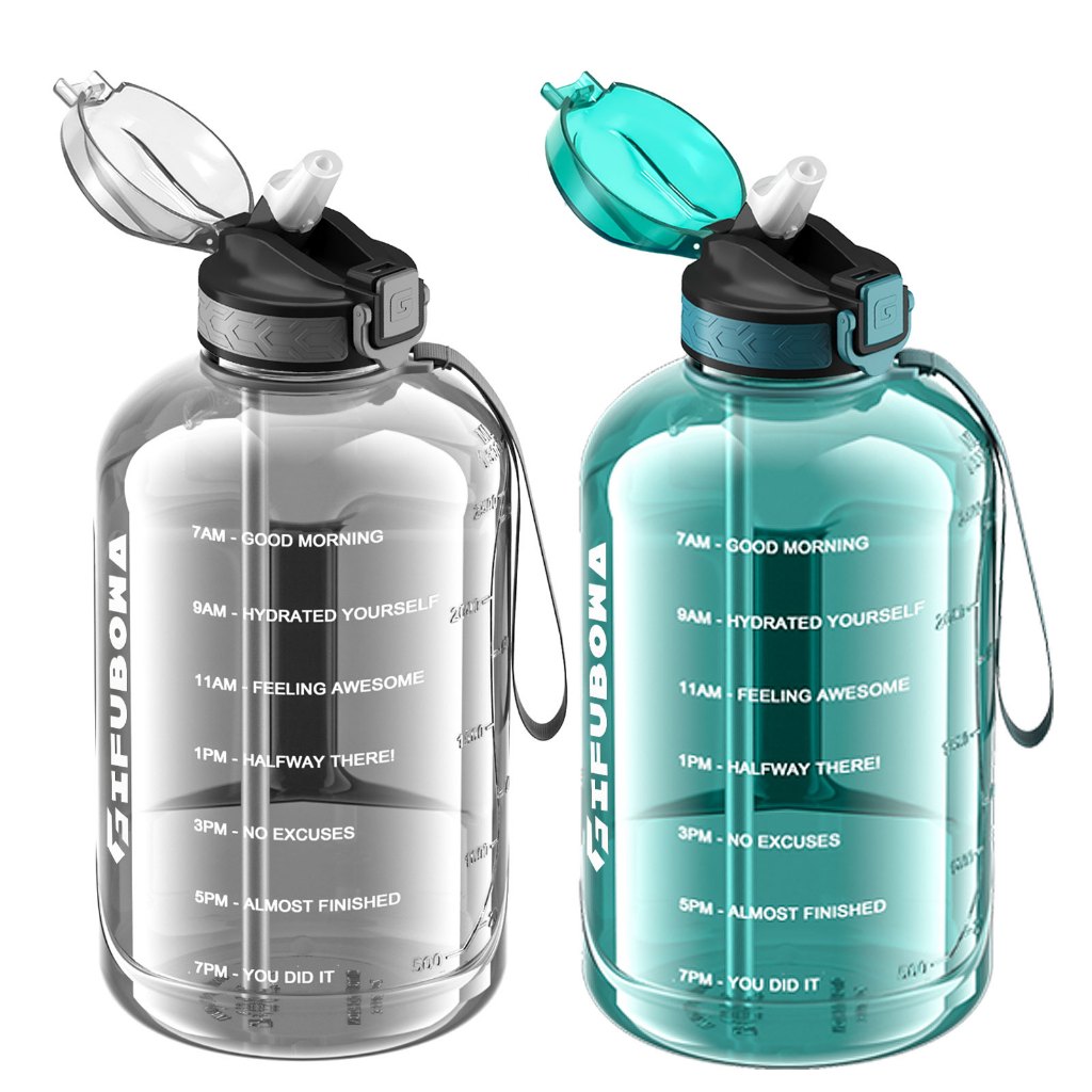 GEMFUL ขวดน้ําขนาดใหญ่ 3l พร้อมที่จับฟางกีฬาเหยือกดื่ม Bpa ฟรี Leakproof สําหรับเล่นกีฬากลางแจ้ง