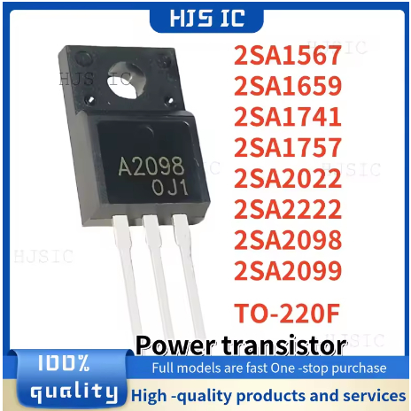 5PCS ใหม่ 2SA1567 2SA2098 2SA1659 2SA2222 2SA2022 2SA1741 2SA1757 2SA2099 TO220F A1567 A2098 A1659 A