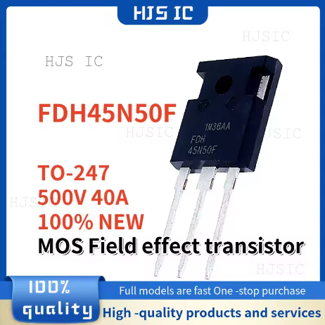 5PCS 100% ใหม่ FDH45N50F FDH45N50 45N50 45N50F TO-247 N-Channel MOSFET 500V 45A ในสต็อก