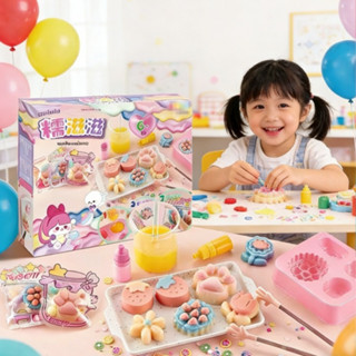 【สกุชชี่น่ารัก】ของเล่นบีบ Squishy DIY ไอศกรีมรูปอุ้งเท้าแมว …