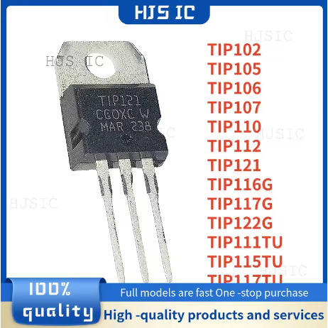 5PCS ใหม่ TIP102 TIP111TU TIP105 TIP115TU TIP106 TIP116G TIP107 TIP117TU TIP110 TIP117G TIP121 MOSFE