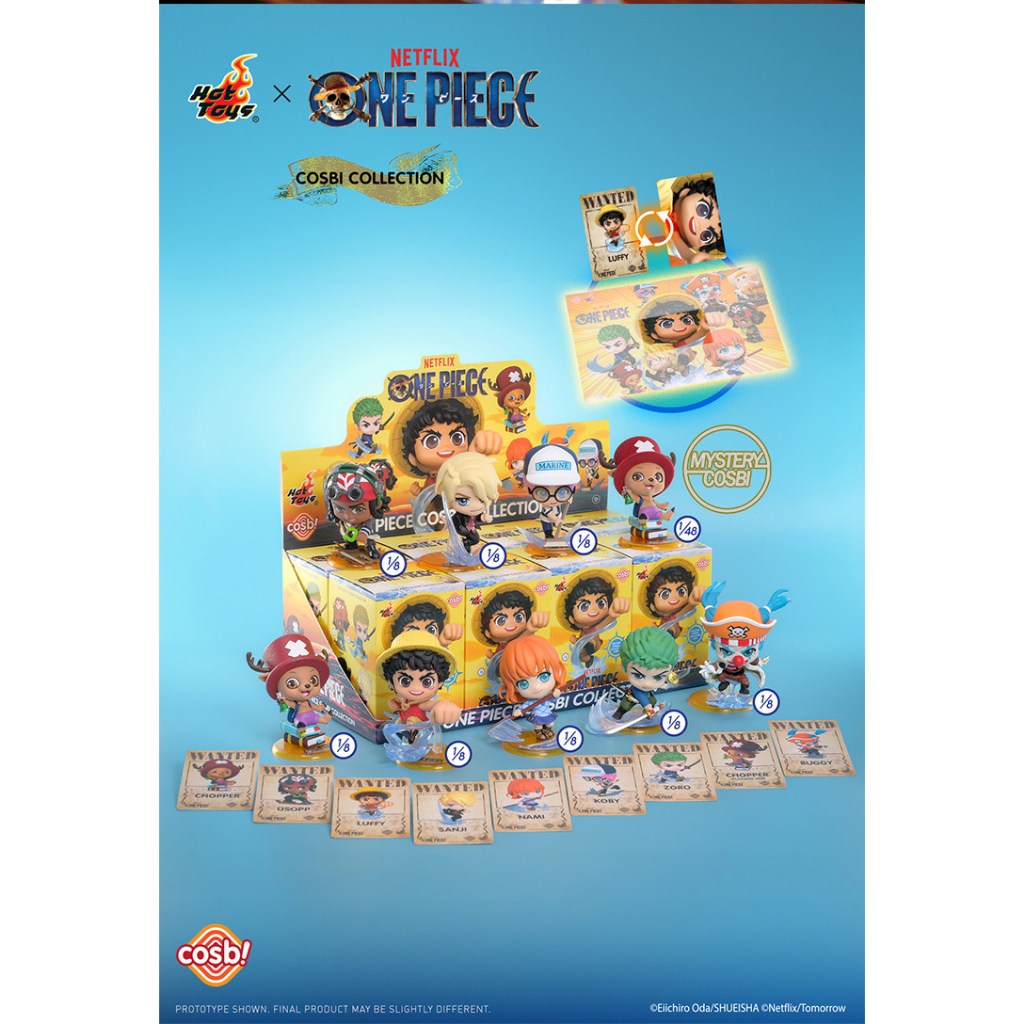 Hot Toys One Piece Netflix Series Blind Box Cosbi Collection Luffy Chopper Sanji