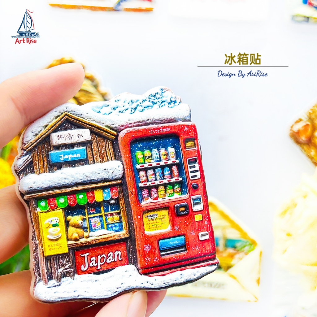 แม่เหล็กติดตู้เย็นอาคาร Landmark ของญี่ปุ่น Tokyo Tower Mount Fuji Totoro สติ๊กเกอร์ตู้เย็นของที่ระลึกการท่องเที่ยวทางวัฒนธรรมและสร้างสรรค์ - รูปที่ 6