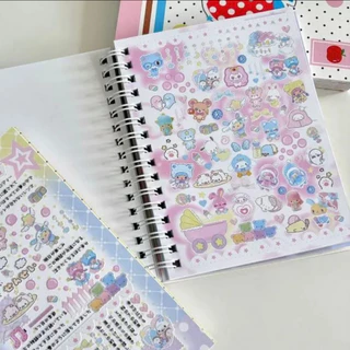 สติกเกอร์ตกแต่ง ลายน่ารัก เหมาะติดสมุด เคสโทรศัพท์และแก้วน้ำ สำหรับงานประดิษฐ์
