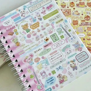 สติกเกอร์ตกแต่ง ลายน่ารัก เหมาะติดสมุด เคสโทรศัพท์และแก้วน้ำ สำหรับงานประดิษฐ์