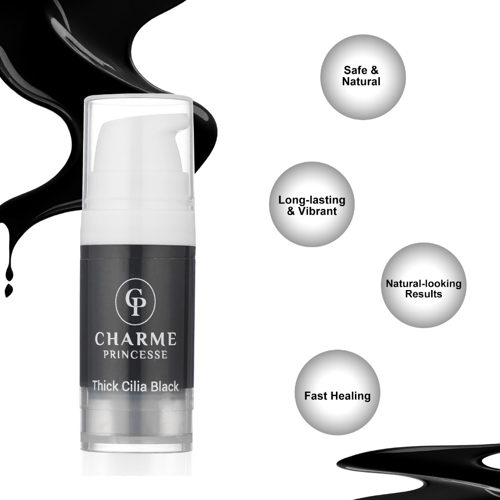 สติกมา 10มล(1/3ออนซ์) พรีเมี่ยมสักหมึกกันน้ําติดทนนานลิปคิ้วอายไลเนอร์มืออาชีพสักจิตรกรรมอุปกรณ์ - รูปที่ 3