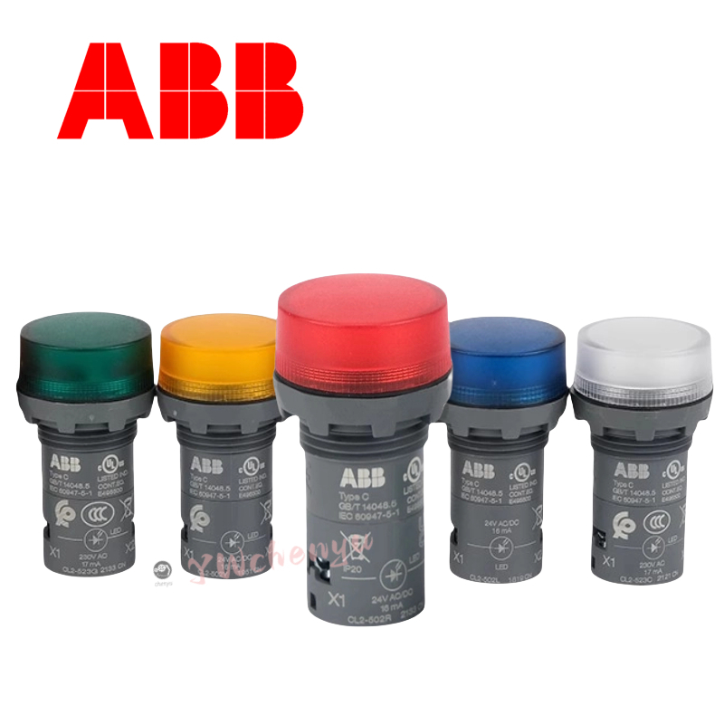 ABB ไฟ LED CL2-502R 502G 502Y 502L CL2-523R 523G 523Y 523L CL2 ยี่ห้อใหม่เดิม