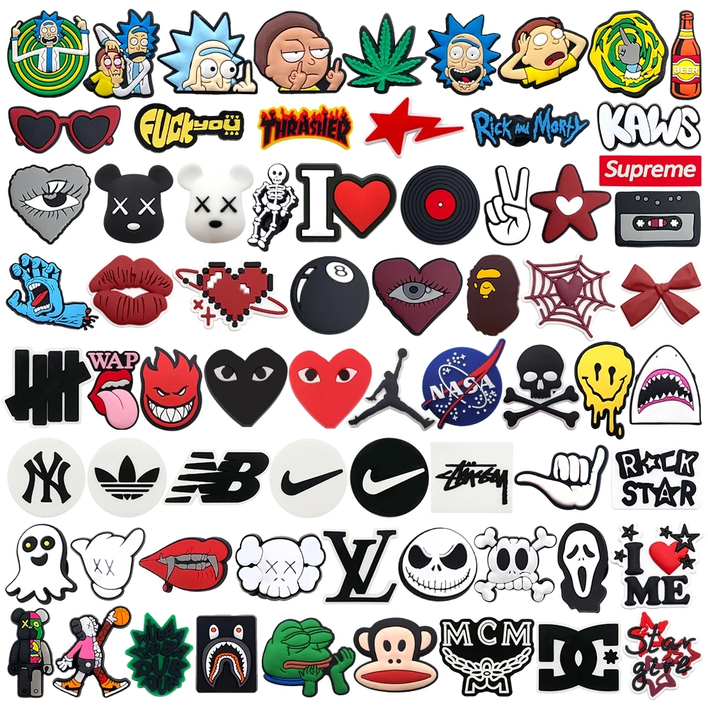 การ์ตูนแฟชั่นโลโก้พีวีซี charm อุปกรณ์เสริมสำหรับรองเท้า DIY สำหรับเด็ก พร้อมใช้งานในเทศกาล X-mas