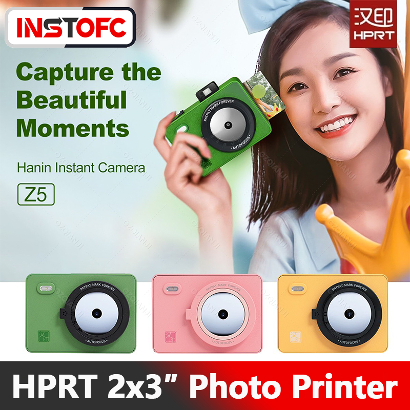 HPRT Z5 Color Photo Instant Camera 2x3 นิ้ว Dye-Sublimation Printing
