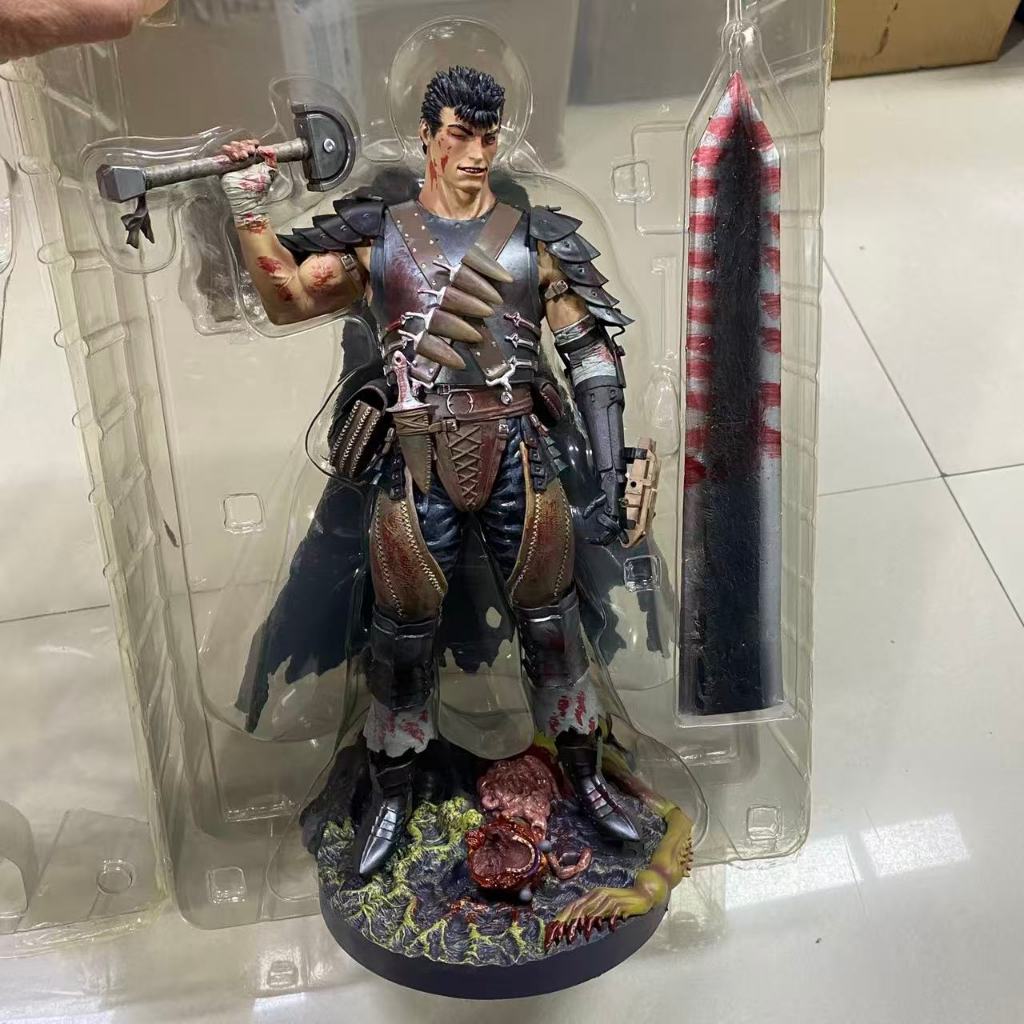 32 ซม. Berserk Guts The Black Swordsman 1/6 Scale รูปปั้น Reecoration Ver PVC รูป