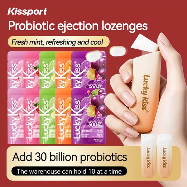 [การรับรองปราศจากซูโครส] Kissport Ejection Probiotic Lozenges 20 แคปซูลรสมิ้นต์รสผลไม้ควบคุมน้ําตาล Crowd มั่นใจได้ในการซื้อ Eat Fresh Care Orals
