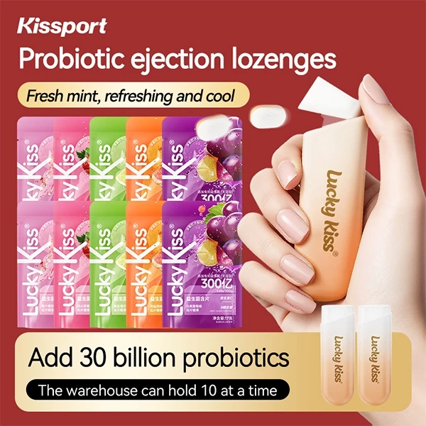 [การรับรองปราศจากซูโครส] Kissport Ejection Probiotic Lozenges 20 แคปซูลรสมิ้นต์รสผลไม้ควบคุมน้ําตาล Crowd มั่นใจได้ในการซื้อ Eat Fresh Care Orals