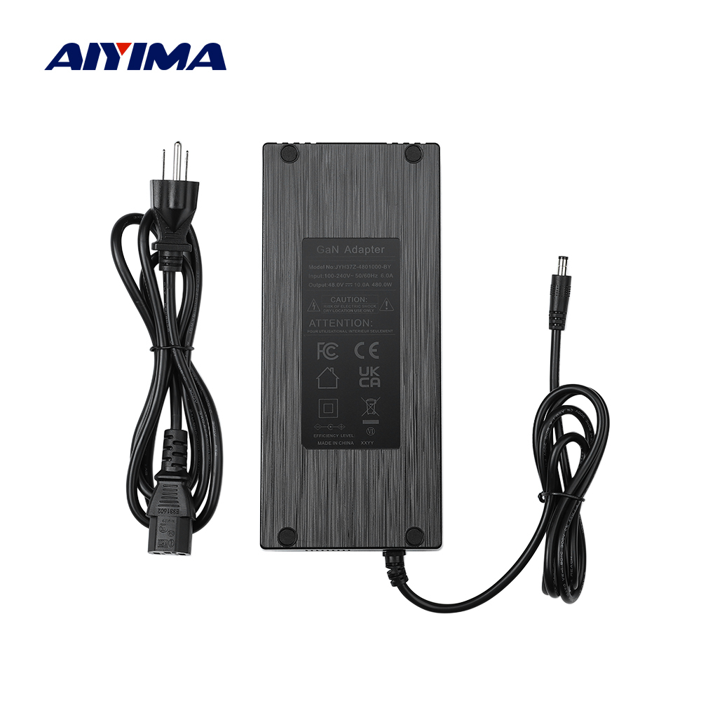AIYIMA 48V 10A Gan เครื่องขยายเสียงอะแดปเตอร์แหล่งจ่ายไฟสําหรับ TPA3255 TAS5630 เครื่องขยายเสียง Amp