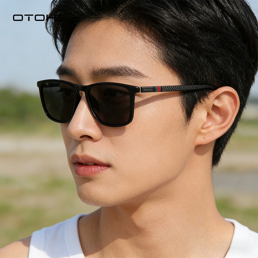 OTOHE แว่นตากันแดดผู้ชาย สำหรับขับรถและกิจกรรมกลางแจ้ง UV400 น้ำหนักเบาทราบว่า Clean Vision