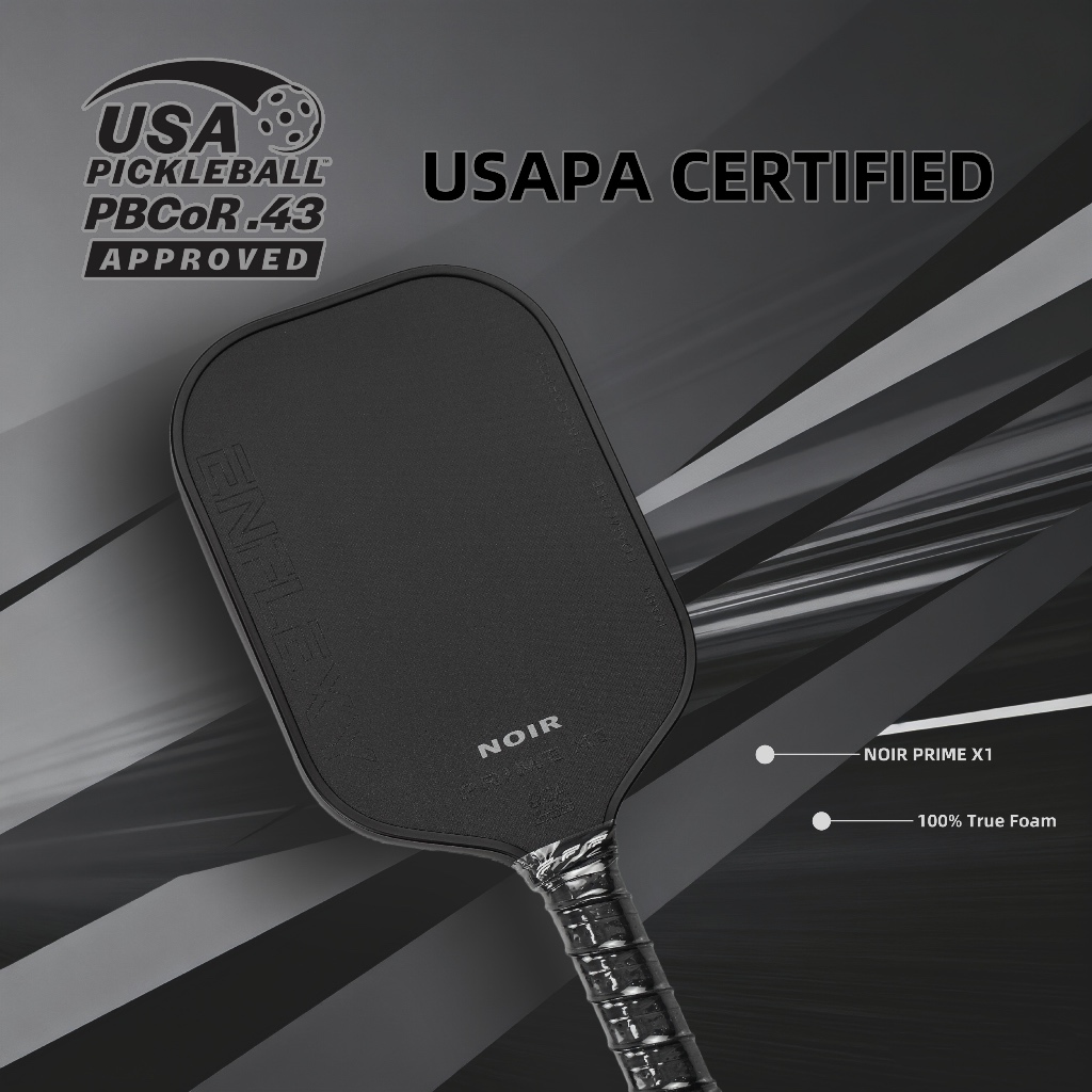 USAPA รับรอง Noir Prime x1 ไม้ปิงปองพิกเกิลบอล Enflexy Toray T700 พร้อมแกนด้านใน Truefoam