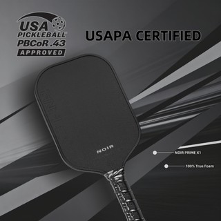 USAPA certified Noir prime x1 Enflexy pickleball paddle with Truefoam inner core