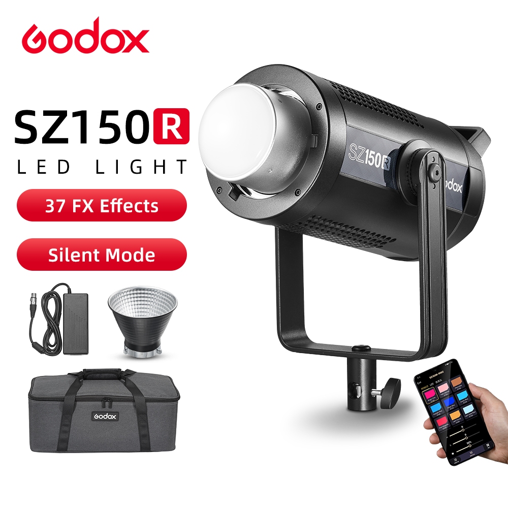 Godox SZ150R 150W ไฟ LED RGB 2800K-6500K เอฟเฟกต์ FX หลายตัว