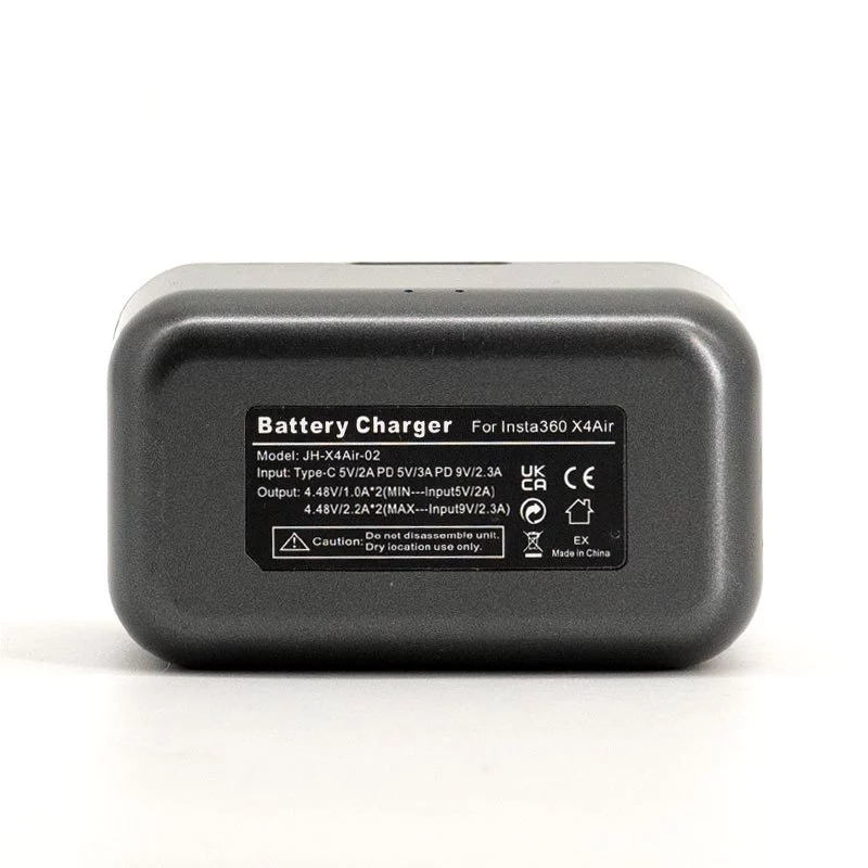 แท่นชาร์จคู่สำหรับกล้อง Insta360 X4 Air เคสชาร์จแบตเตอรี่ อุปกรณ์เสริม กล่องจ่ายไฟ Battery Charger Hub thumbnail 5