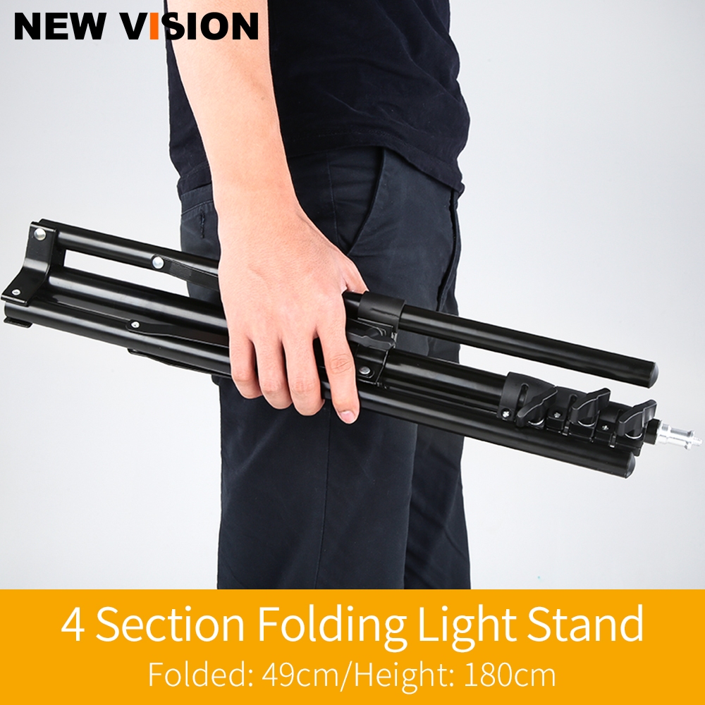 Godox ขาตั้งไฟพับแสงที่เข้ากันได้สตูดิโอขนาดเล็กแสงแฟลช Speedlite ไฟวิดีโอ LED