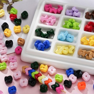 St.kunkka 10ชิ้น ลูกปัดอะคริลิคพ่นสี ทรงฟันเฟือง ซ้อนชั้นได้…