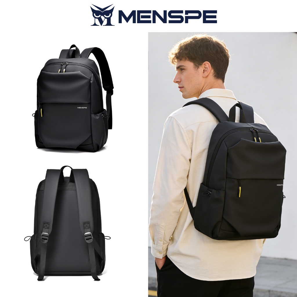 MENSPE ผู้ชายแล็ปท็อปกระเป๋าเป้สะพายหลังกันน้ํากระเป๋าเดินทางธุรกิจกระเป๋าเป้สะพายหลังวิทยาลัยกระเป๋าสะพายลําลองป้องกันการโจรกรรมกลับแพ็คกระเป๋านักเรียน
