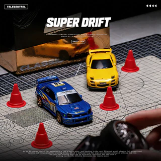 1/43 Mini 4WD RC Drift รถ Subaru RX7 M4 เดสก์ท็อป 2.4G รีโมทคอนโทรล RX7 Subaru รถรุ่น Racing JDM ยุง 1:43 รถขนาดเล็กสําหรับ Boy ของขวัญ