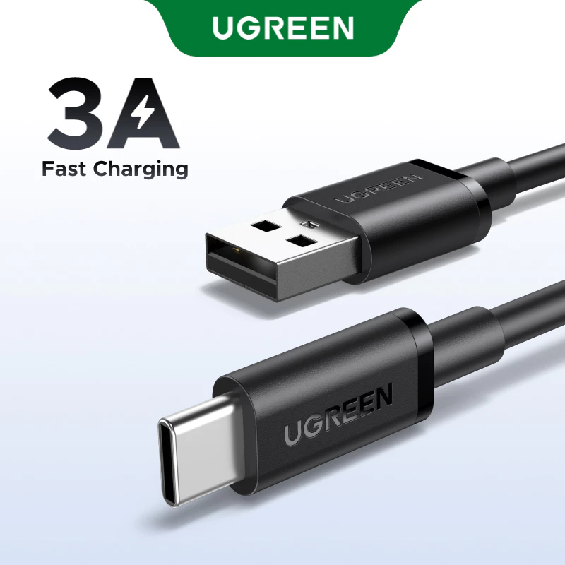 UGREEN Max 3A 18W ชาร์จและสายเคเบิลข้อมูล USB-A ถึง USB-C USB 2.0 อัพเกรดหนาป้องกัน PVC แกนลวดหนาหลายความยาวตัวเลือกสําหรับ iPhone 17 ถึง iPhone 15