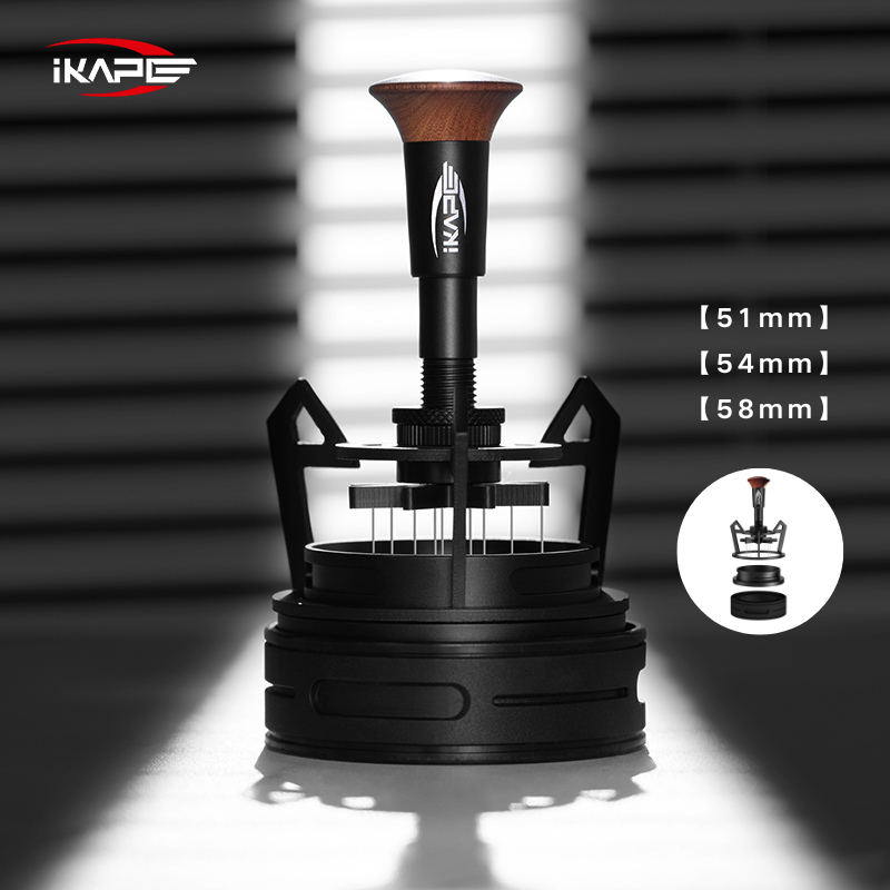 IKAPE V3 เอสเปรโซ่ กดและคืนตัวอัตโนมัติ Needle Distributor WDT tool 51มม/54มม/58มม ปรับระดับความสูงได้