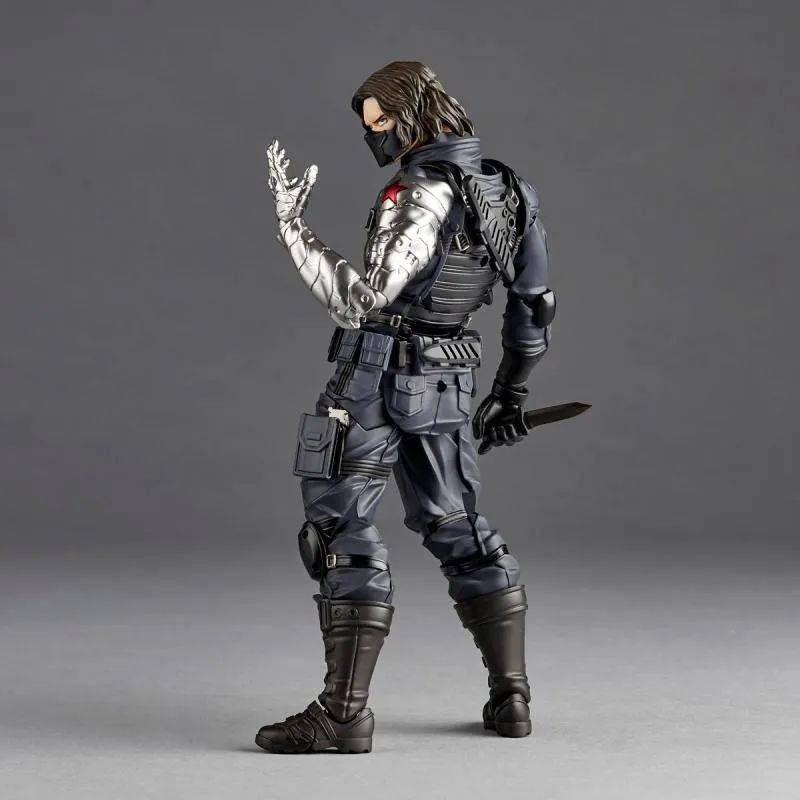 14cm Moon Knight รูป Revoltech AMAZING YAMAGUCHI Avengers Marc Spector ฤดูหนาวทหาร Action Figurine PVC Movable รุ่นของเล่นของขวัญ